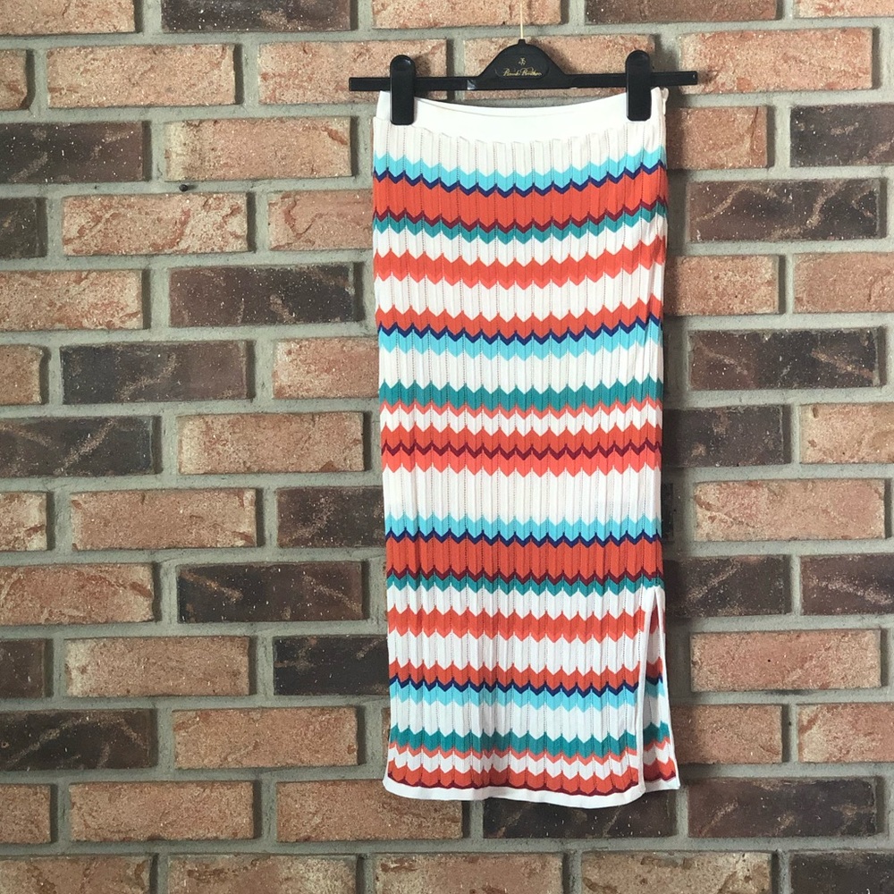 BeBe Chevron Knit Skirt